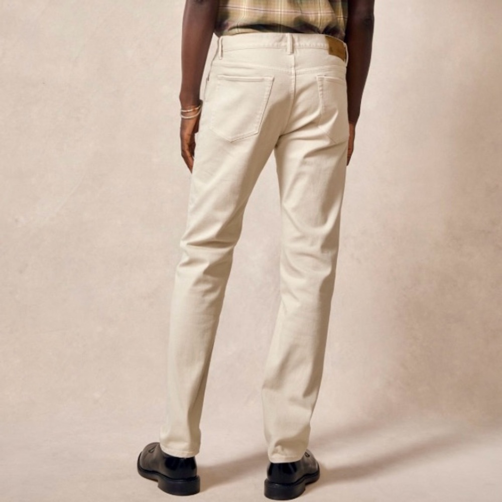 Todd Snyder Mens slim fit khaki cotton/linen pants, 32W 32L.